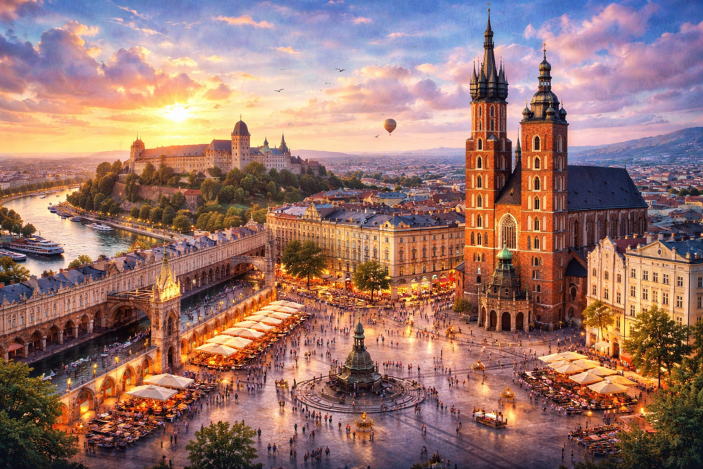 Nuo €28 už skrydžius iš Vilniaus į Krokuvą ir Gdanską